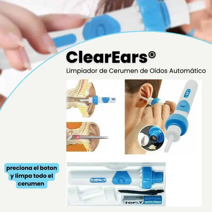 Aspirador de cera para los oídos - ClearEars